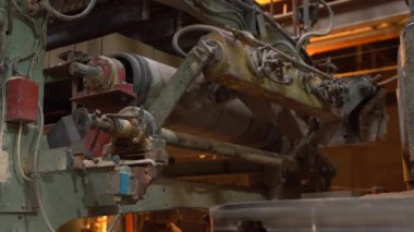 Sanayi. Konveyör makine tuğla ile görünümünü