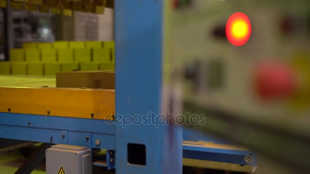 Brick production. View of equipment at workshop — Stock Video