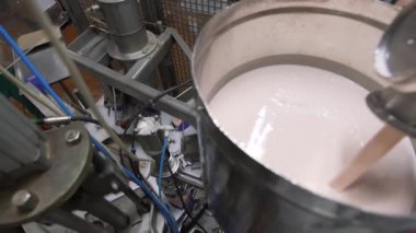 Süt pastörize tank ve boru, süt fabrikası