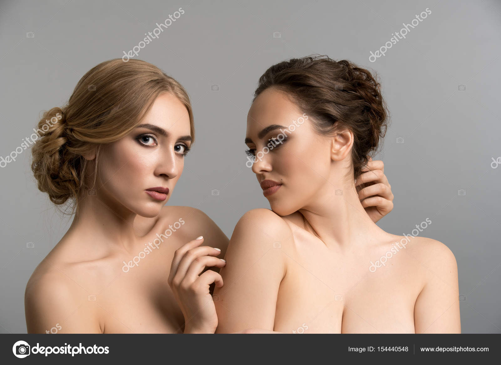 Topless Two Models