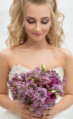 Genç gelin enfes buket hayran Studio