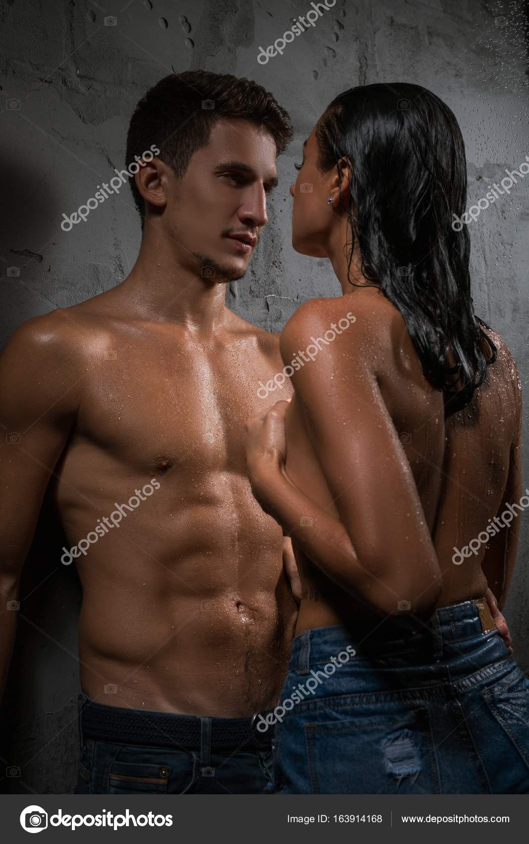 Young sexy couple enjoying intimate moment Stock Photo by ©Wisky 163914168