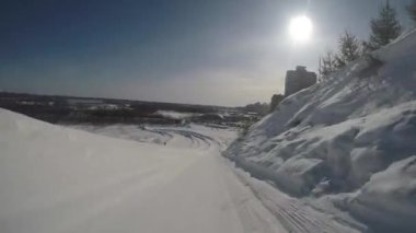 Yokuş yukarı binme gopro görünümü