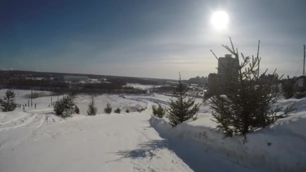 Αλπικό ιππασίας gopro βίντεο — Αρχείο Βίντεο