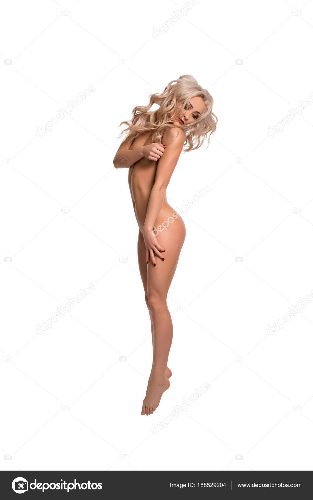 Naked Schlanke Blondine