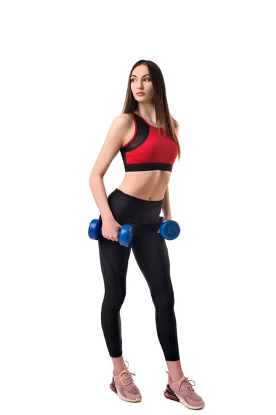 Vacker fitness modell isolerad skott — Stockfoto