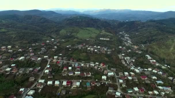 Aerial view of the central part of Kutaisi — Stock Video