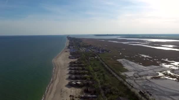 Costa de la bahía en la región de Odessa, Ucrania — Vídeo de stock