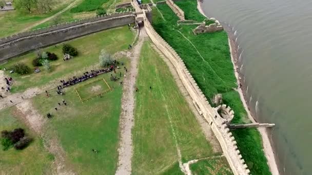 Belle vue sur la forteresse Akkerman à Belgorod-Dniester, Ukraine — Video