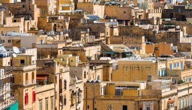 Valletta şehri yüksek gelen