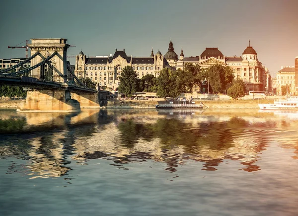 Bridge on the Danube river — Stock Photo, Image