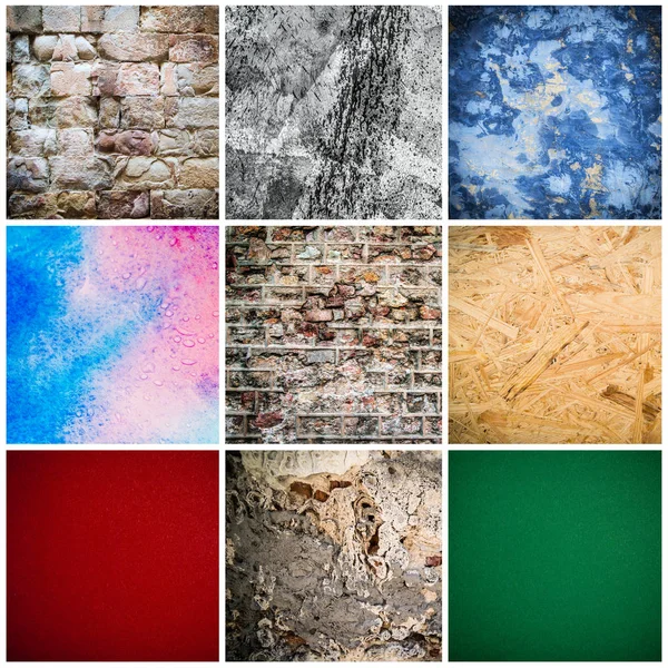Collage di diversi background — Foto Stock