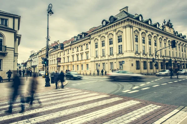 Δρόμους και τα κτίρια της Βαρσοβίας — Φωτογραφία Αρχείου