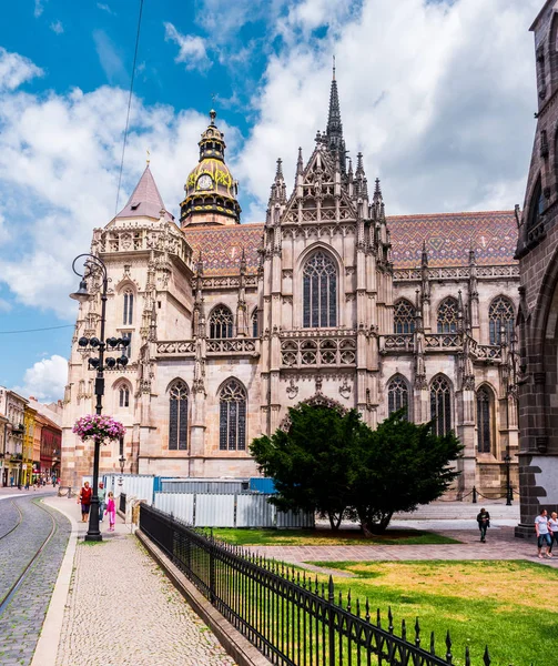 Picturesque view on majestic St. Elisabeth Cathedral — Stock Photo, Image