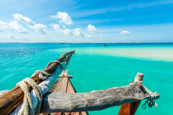 Amazing view of sky and ocean from boat — Stock Photo, Image