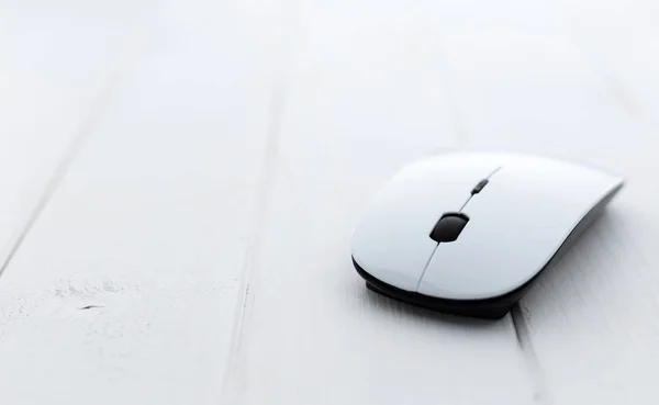 화이트 컴퓨터 마우스 — 스톡 사진