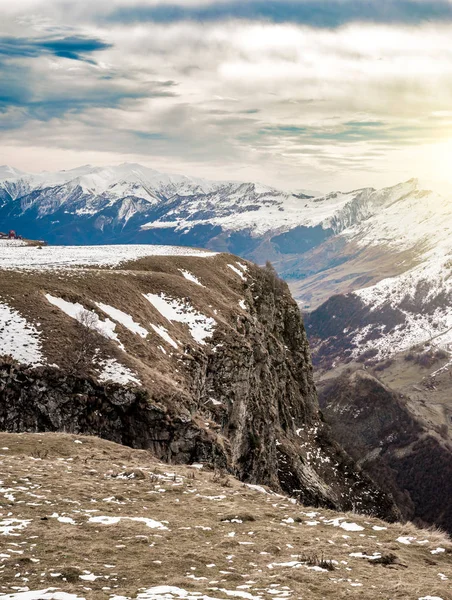 Montañas de nieve paisaje — Foto de Stock