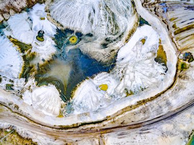 su akışları yerden soyut desenler