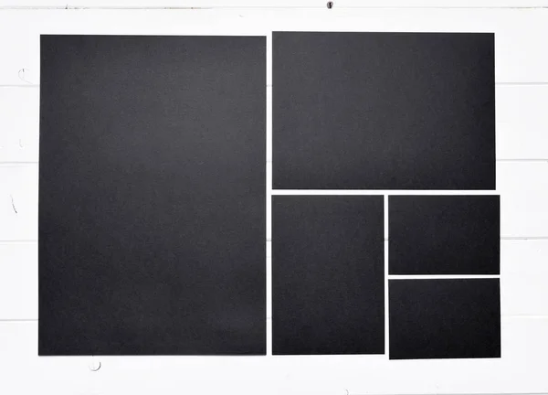 Fekete papír beállítása — Stock Fotó