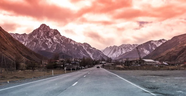 Strada militare in Georgia — Foto Stock