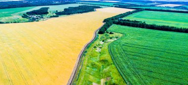 tarım alanları yukarıdan