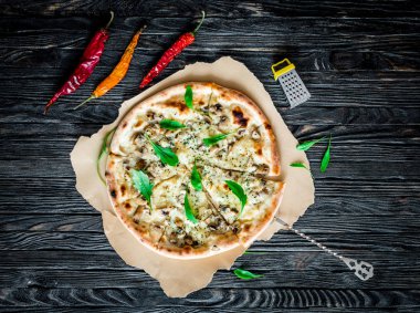 Lezzetli İtalyan pizzası