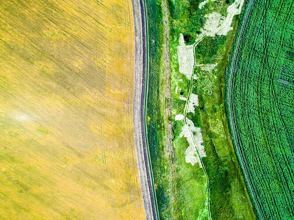 Agriculture fields from above — Stock Photo, Image