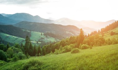 Manzaralı dağ manzarası