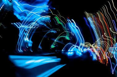 Soyut colurful ışıklar