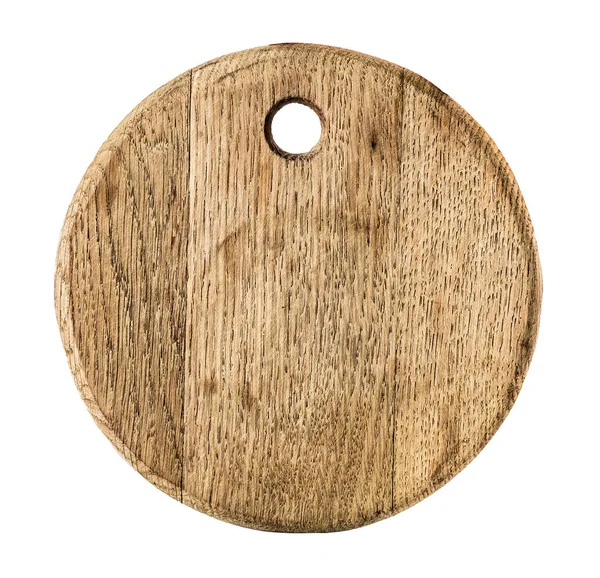 Houten koken plank geïsoleerd op een witte achtergrond. — Stockfoto