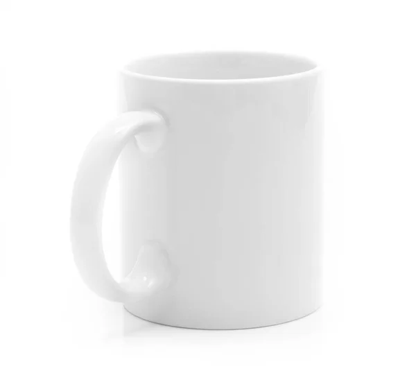 Weiße Tasse auf weiß — Stockfoto