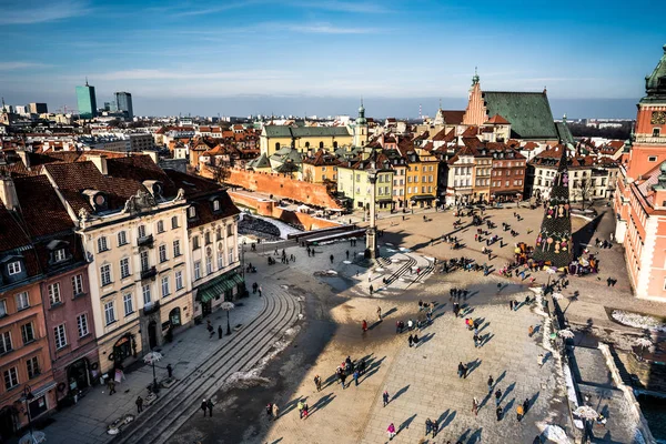 Castle Square in Warsaw — Stock Photo, Image