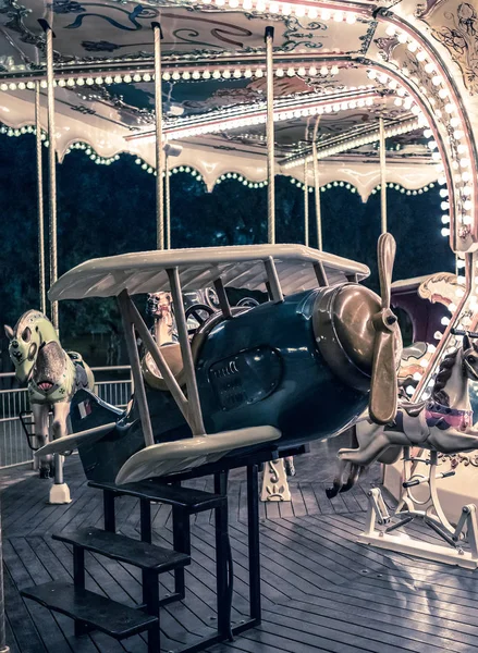 French carousel in a holiday Park — Stock Photo, Image