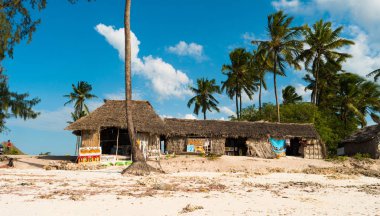 Büyük yerel etnik kulübe Zanzibar, Tanzanya