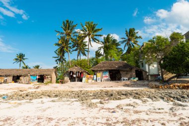 Büyük yerel etnik kulübe Zanzibar, Tanzanya