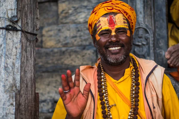 Sadhu στην πόλη Κατμαντού, Νεπάλ — Φωτογραφία Αρχείου