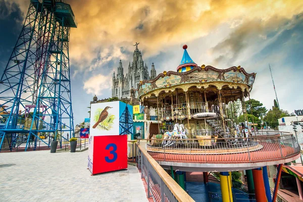 Amusement Park in Barcelona — Stockfoto