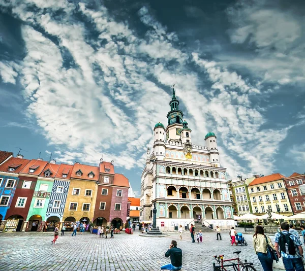 Centrální náměstí Poznaň — Stock fotografie