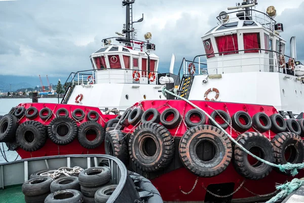 Two tugboats in the port — Stock Photo, Image