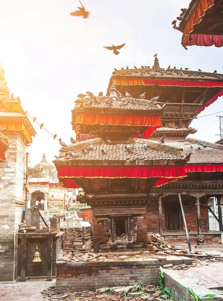 Tempel am Durbar-Platz von Kathmandu — Stockfoto