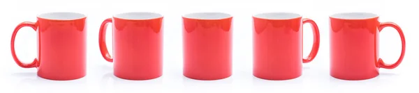 Набор различных видов красной чашки — стоковое фото