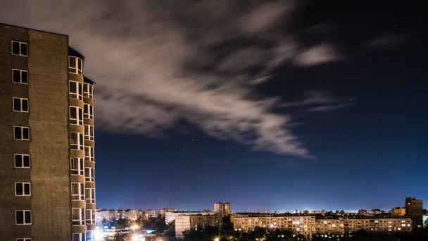 Himlen med stjärna spår — Stockvideo