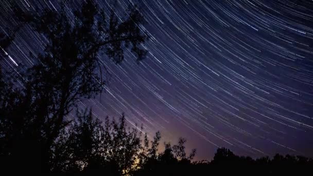 Νύχτα ουρανό timelapse — Αρχείο Βίντεο