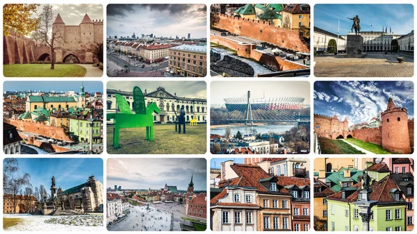 Warszawa sevärdheter och monument — Stockfoto