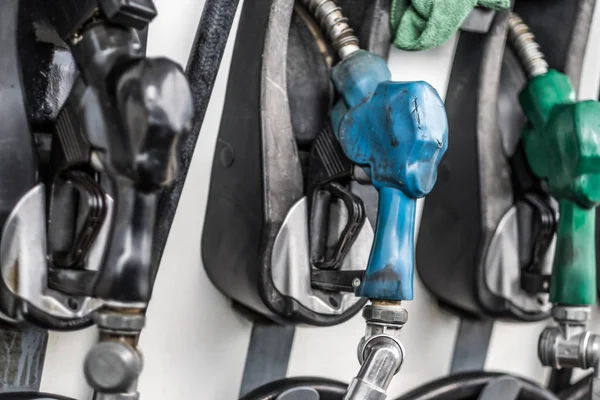 Gasoline and diesel pump closeup — Stock Photo, Image