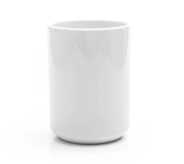 White cup on white — Stock Photo, Image