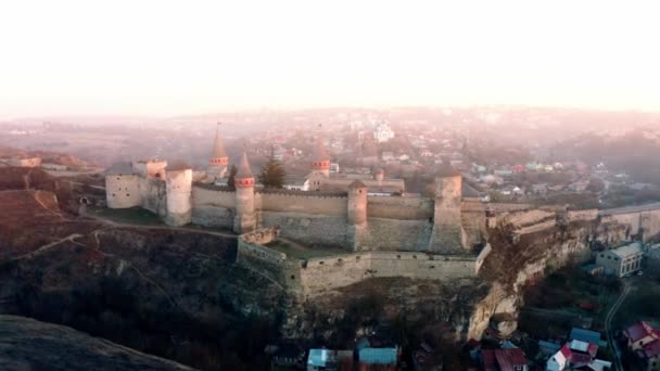 Υπέροχο κάστρο στην Ουκρανία — Αρχείο Βίντεο