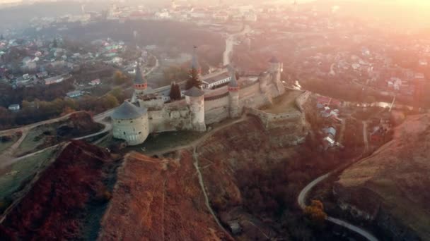 Υπέροχο κάστρο στην Ουκρανία — Αρχείο Βίντεο