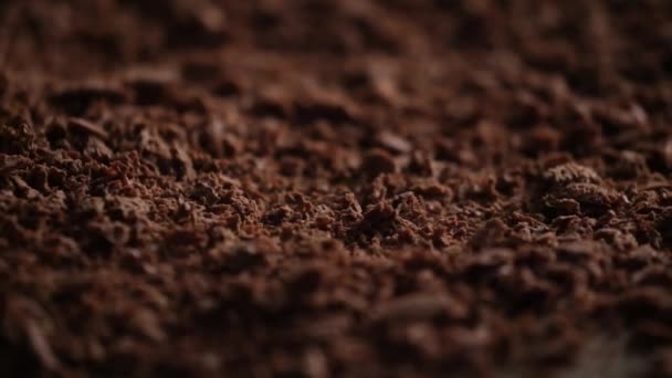 Cioccolato grattugiato dolce — Video Stock