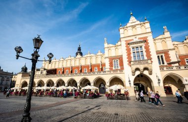 Krakow pazarının gün ışığı manzarası